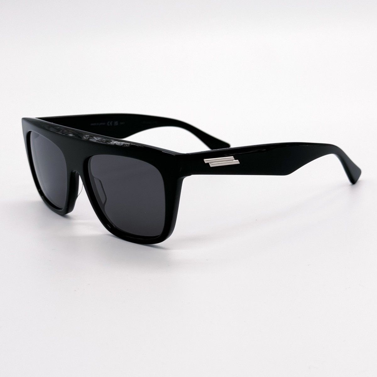 NEW BOTTEGA VENETA BV1060S 001 BLACK GREY UNISEX SUNGLASSES - 7