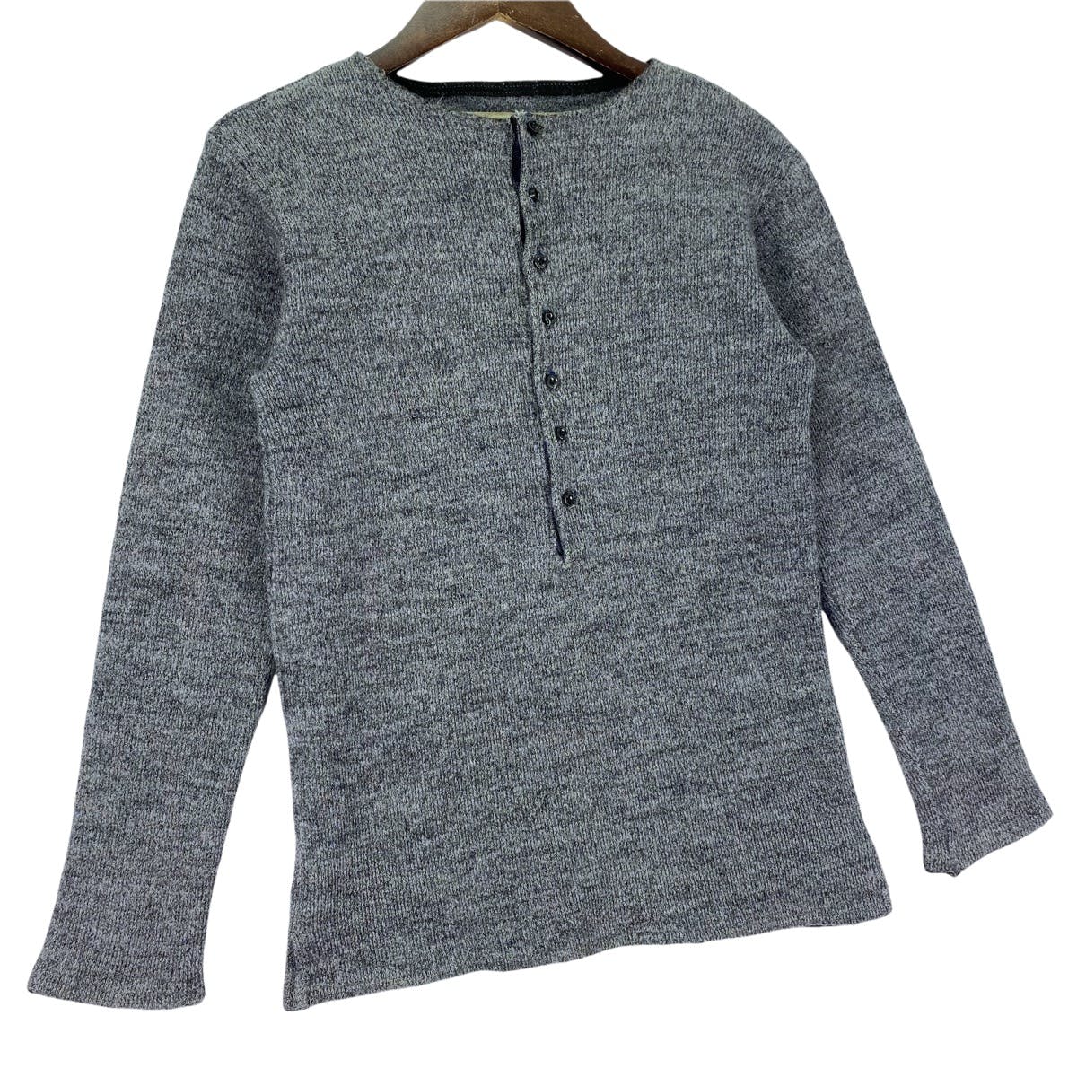 Kapital Hirata Half Buttoned Wool Long Sleeve - 3