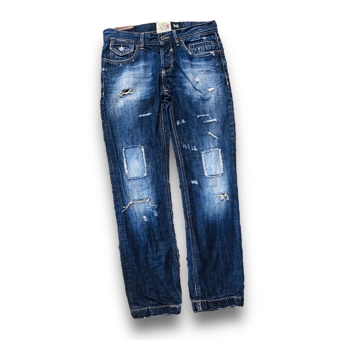 Dolce Gabbana Vintage Ripped Denim Jeans W30 L30 Y2K - 2