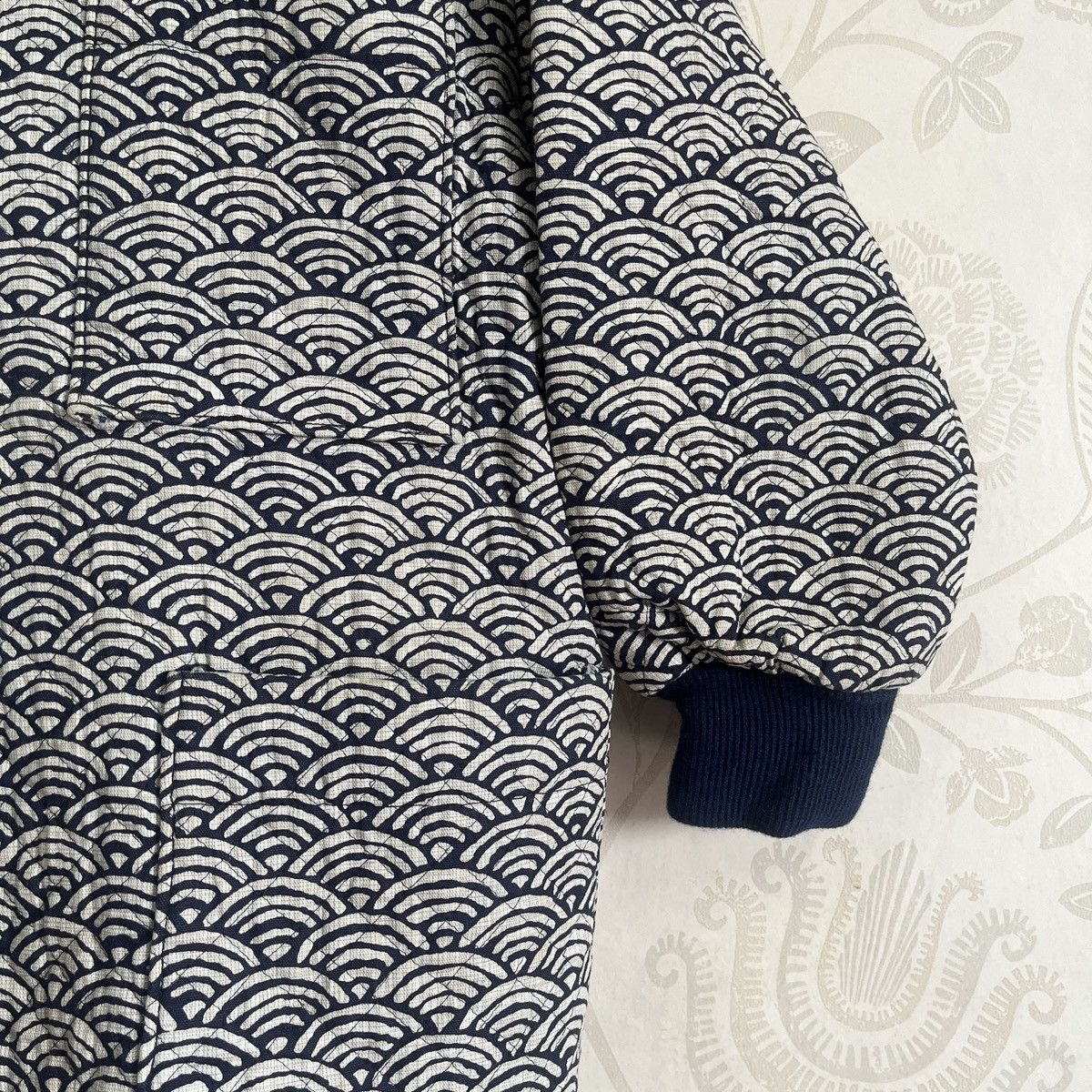 Vintage - Steals Quilted Sashiko Japan Sweater Winter - 7
