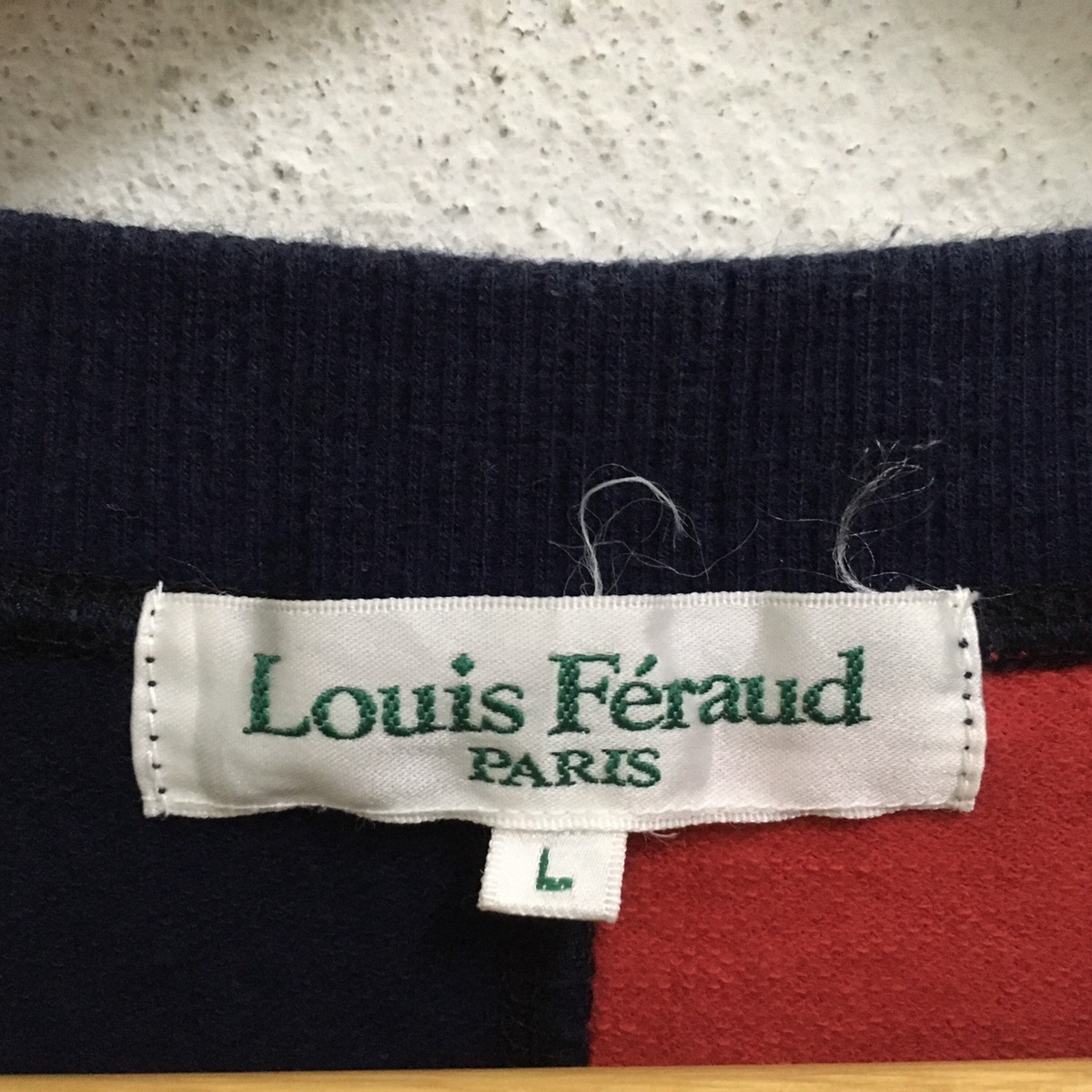 Vintage Louis Feraud Paris Sweatshirt Embroidery Big Logo 