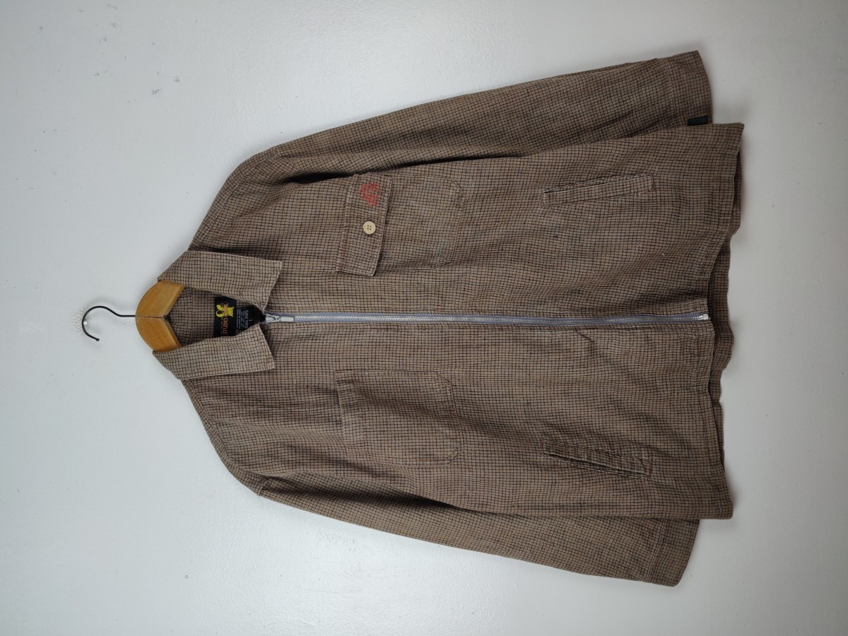 Canal New York - Studio Canal Small Checked Zipper Jacket - 2