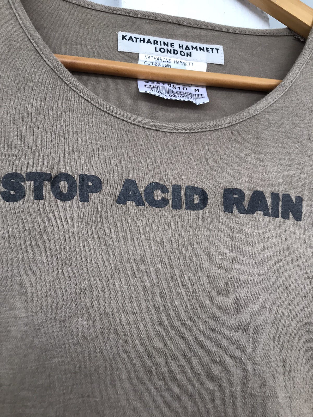 Katharine Hamnett London - Vintage Katherinne Hamnett London Stop Acid Rain tee - 6