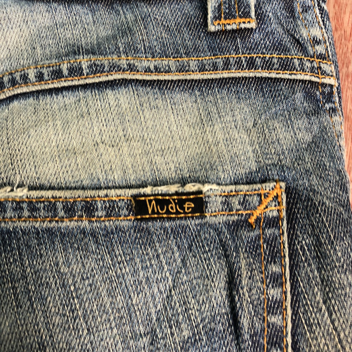 Nudie Jeans Co Blue Denim Jeans Pants #c139 - 4