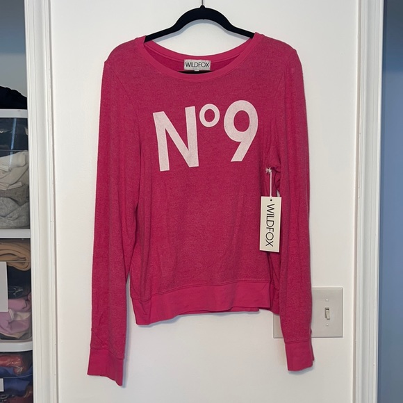 Wildfox No9 Pink Baggy Beach Jumper - Original Collection Made in the USA - 2