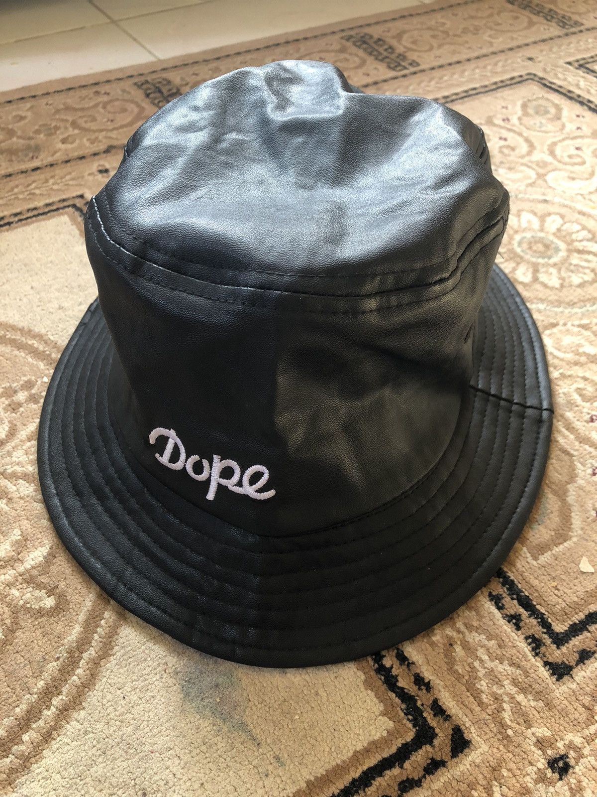 Stampd Dope Leather Bucket Hat - 1