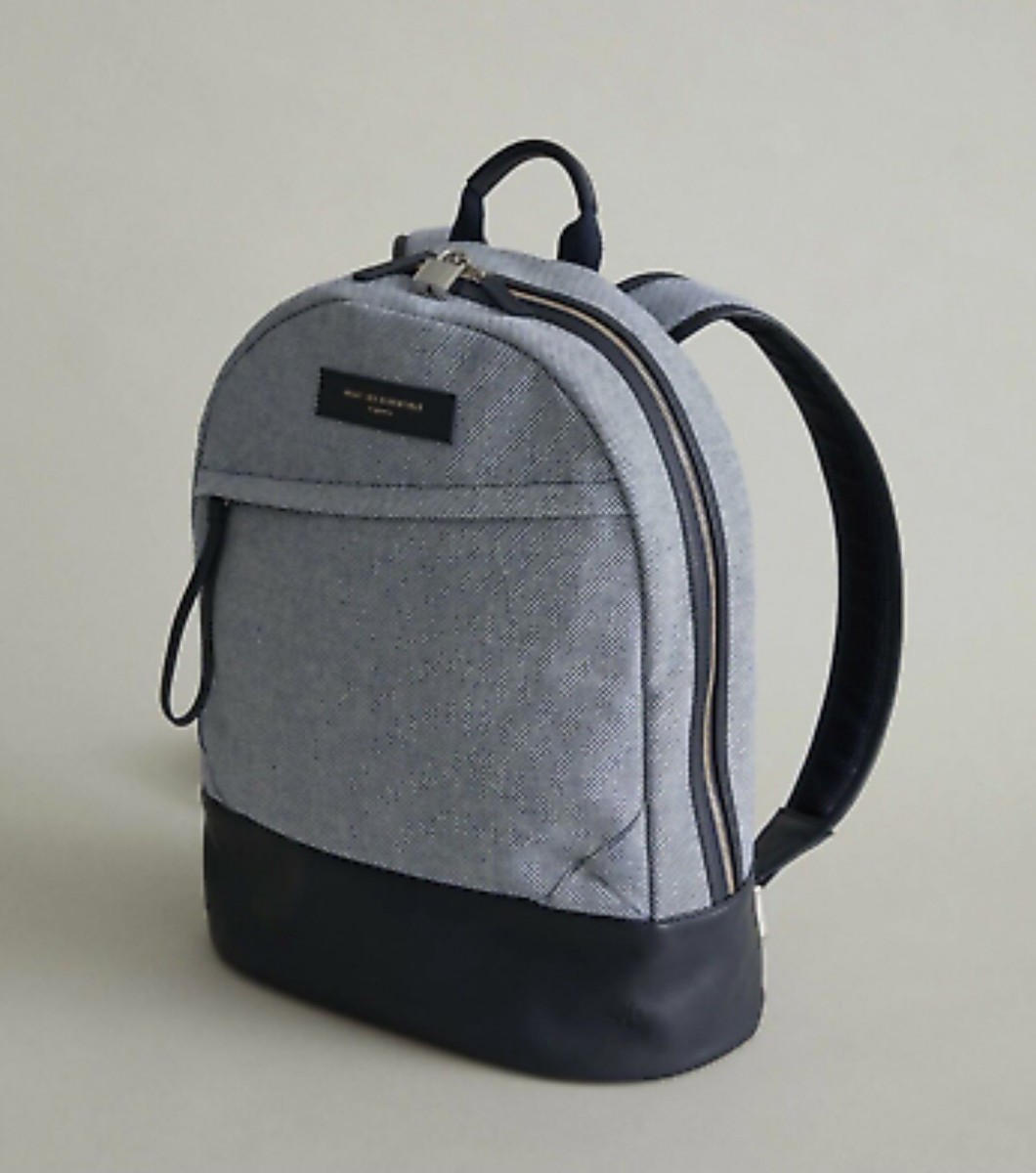 Want les Essentiel Kastrup II Navy Backpack Leather Nylon - 3