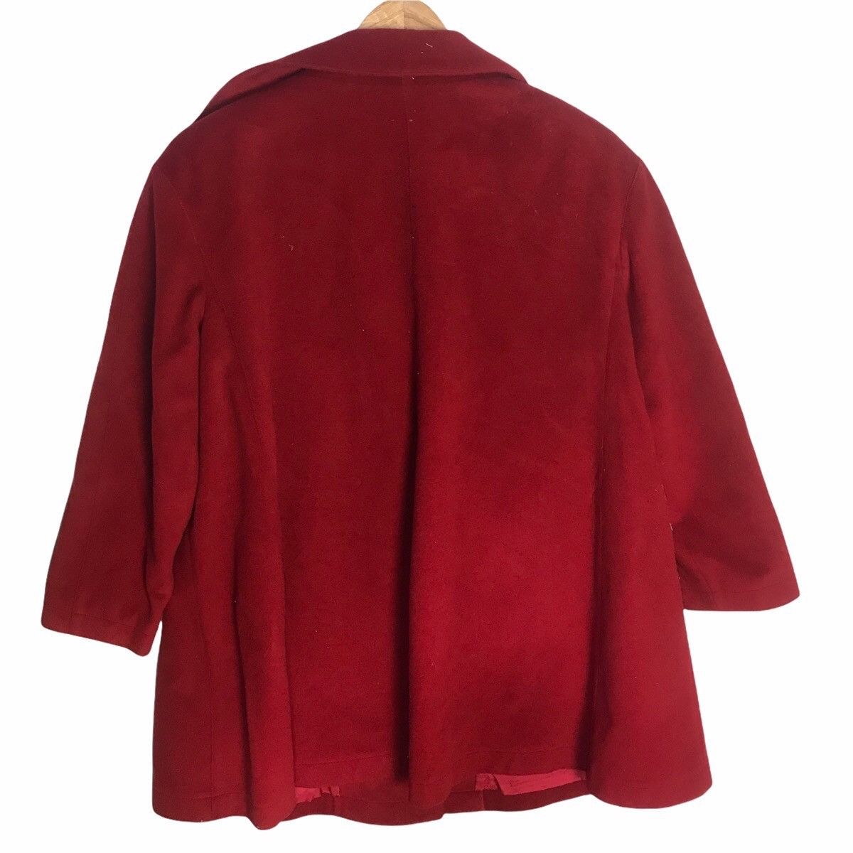 Thierry mugler red double breasted wool jacket - 2