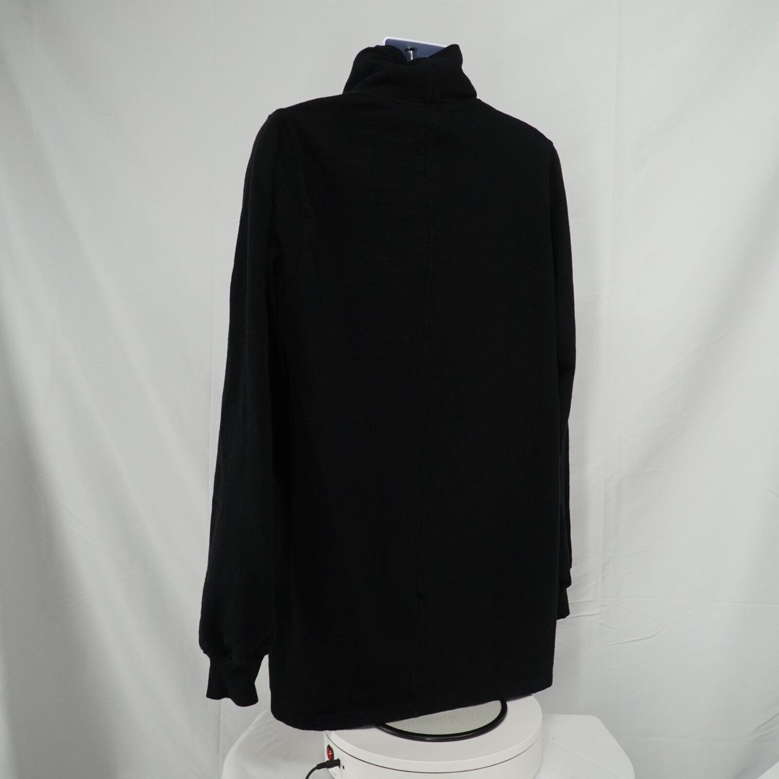 Rick Black Turtleneck Sweater Size Medium FW17 Glitter - 12