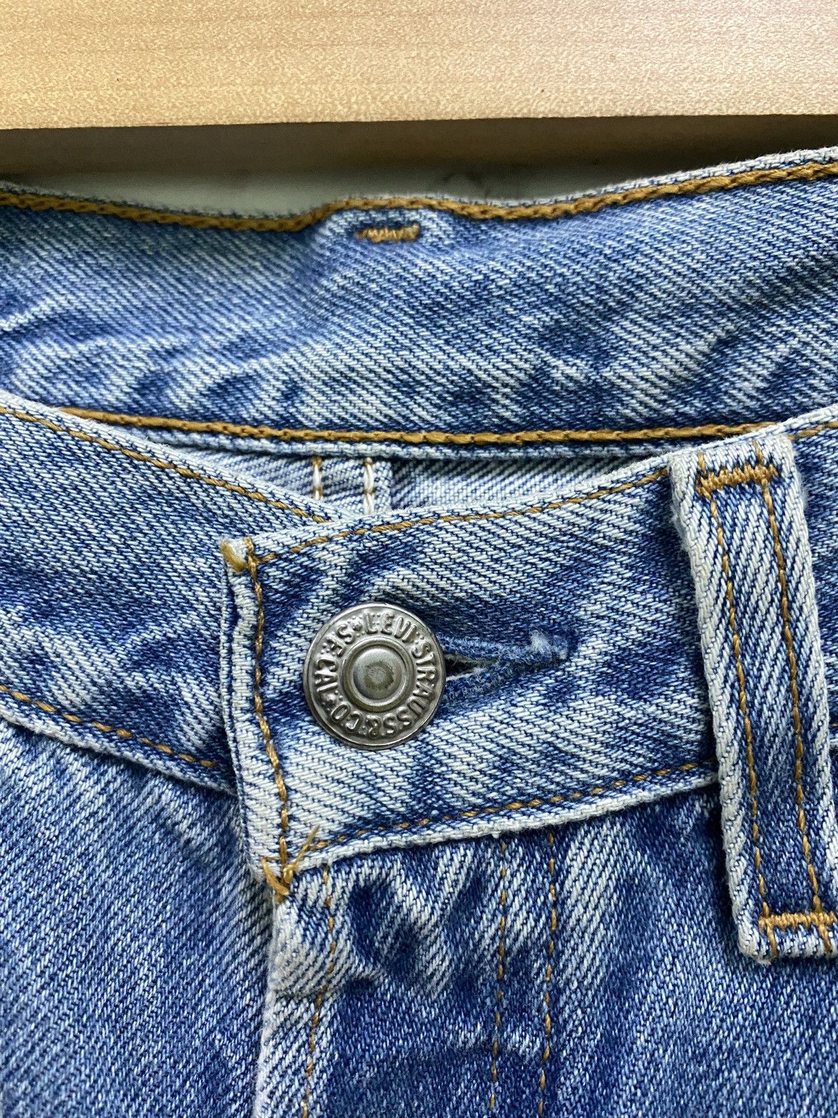 Vintage 90s Levi's 501 ⭐️ Custom Denim - 9