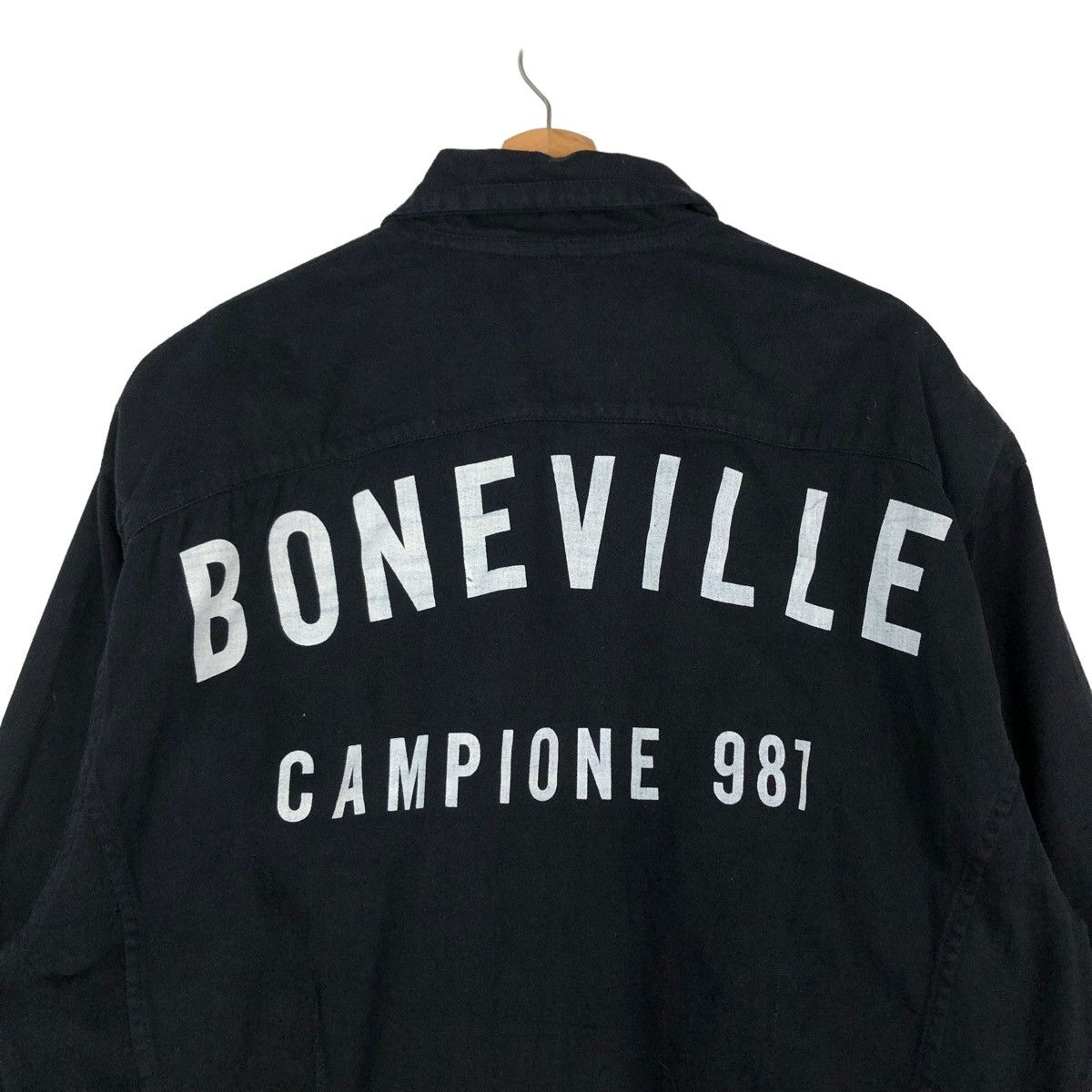 🔥VINTAGE BOMBER JACKET BONEVILLE CP COMPANY BIG LOGO - 2