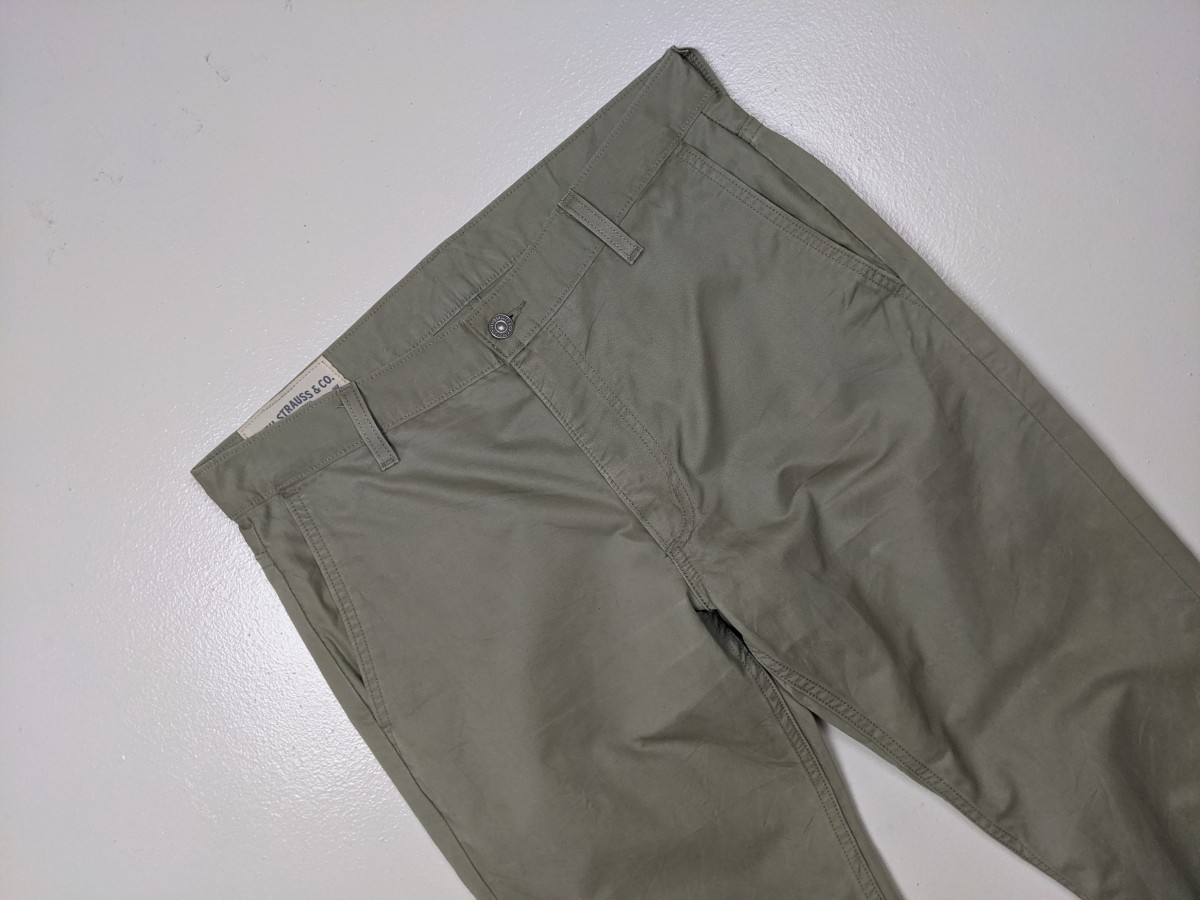 Green - White Tab Khakis Chinos Slack Pant Trouser Bottom - 2