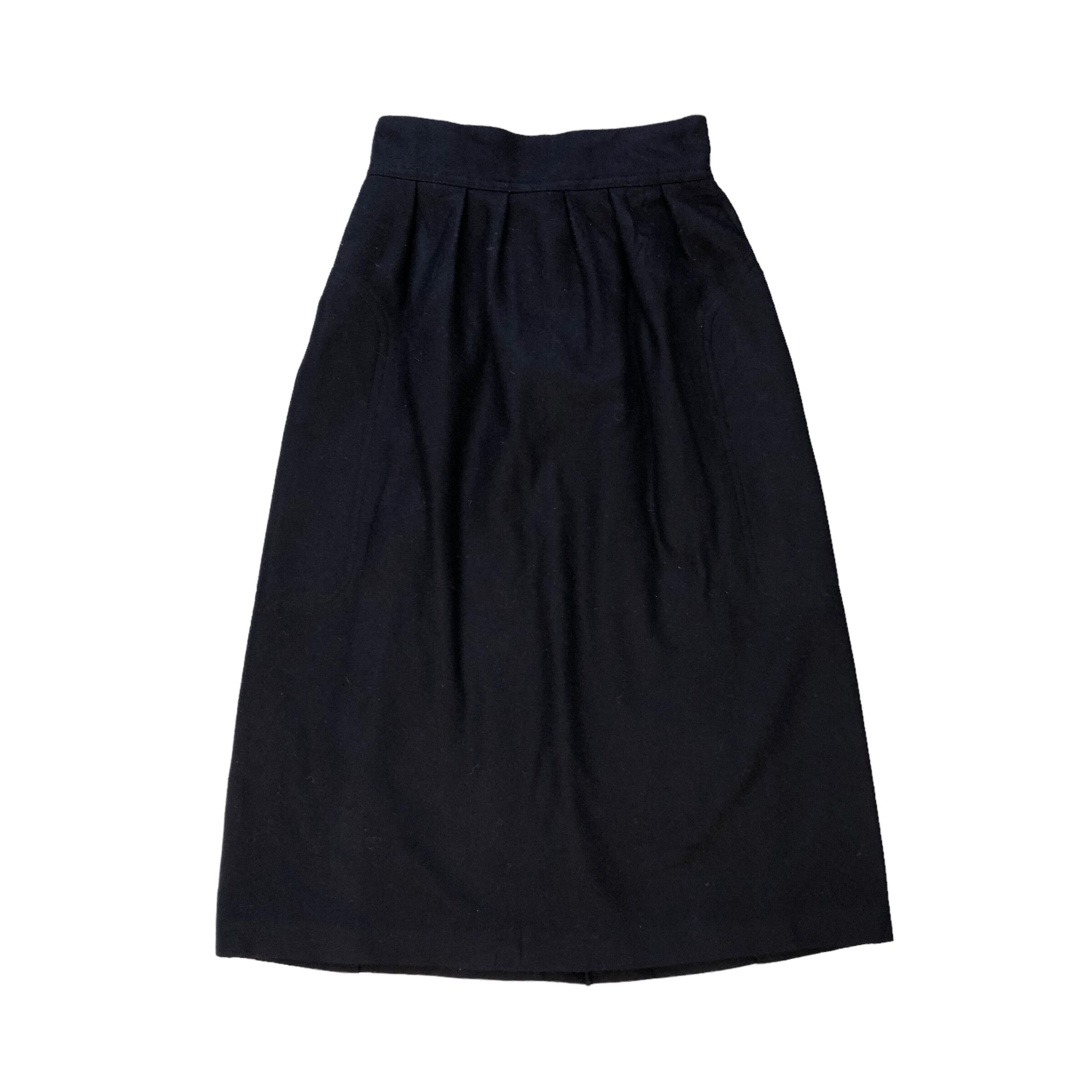 Yohji Yamamoto graphic-print midi skirt - Black