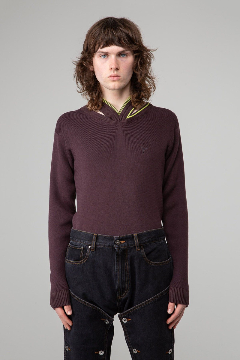 $600 Y/Project Triple Neck Knit Sweater - 1