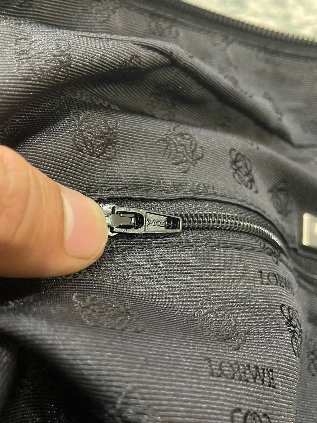 Loewe Black Nylon Leather Handle Travel Bag - 7