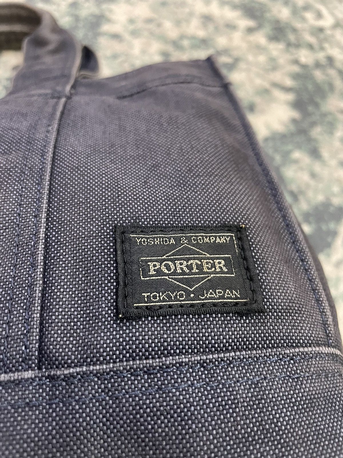Porter Made In Japan Black Denim Tote Bag Denim Material - 15