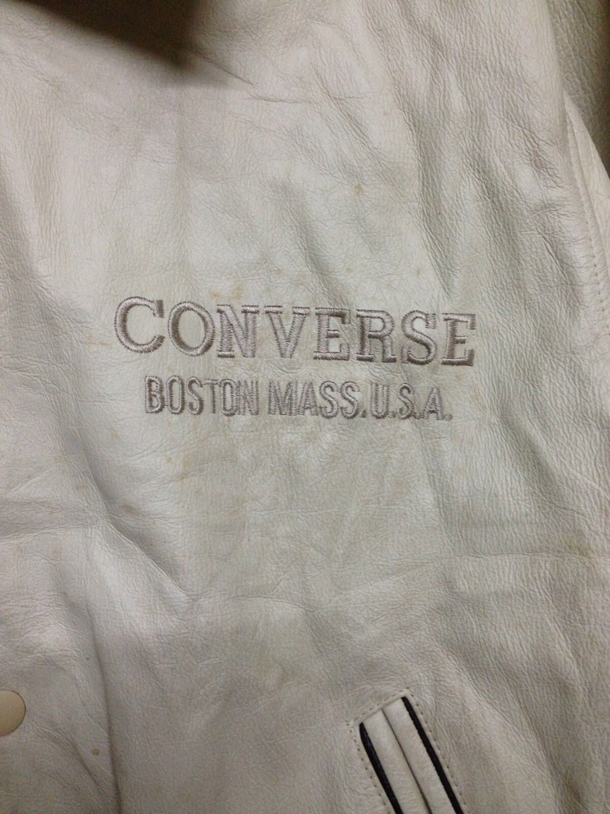 Converse Boston Leather Varsity Jacket - 3