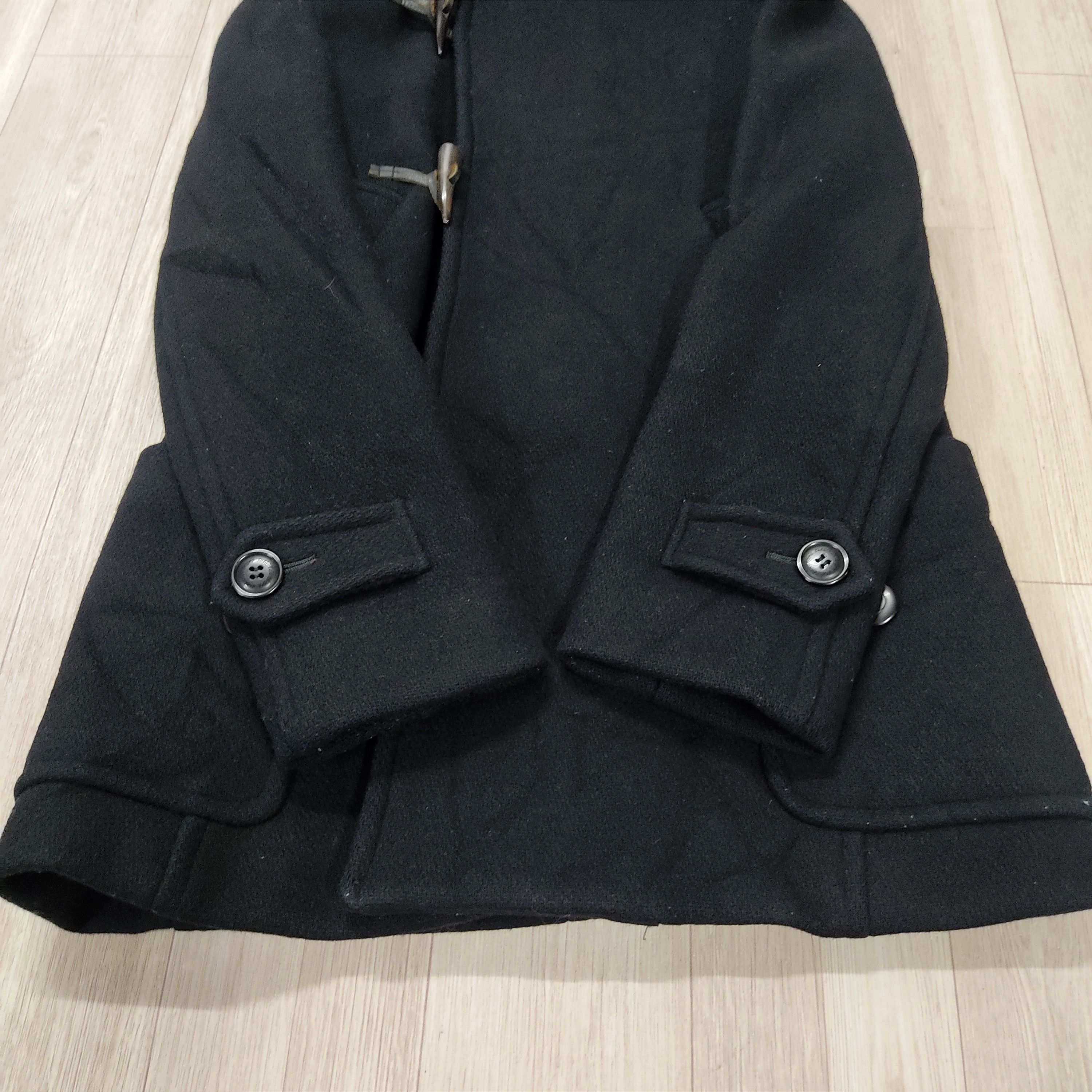SUNAO KUWAHARA Fur Hooded Wool Duffle Jacket - 7
