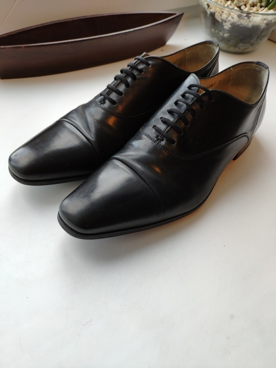 Premiata - Stitched black derbies.Like Saint Laurent A1923 Poell - 2