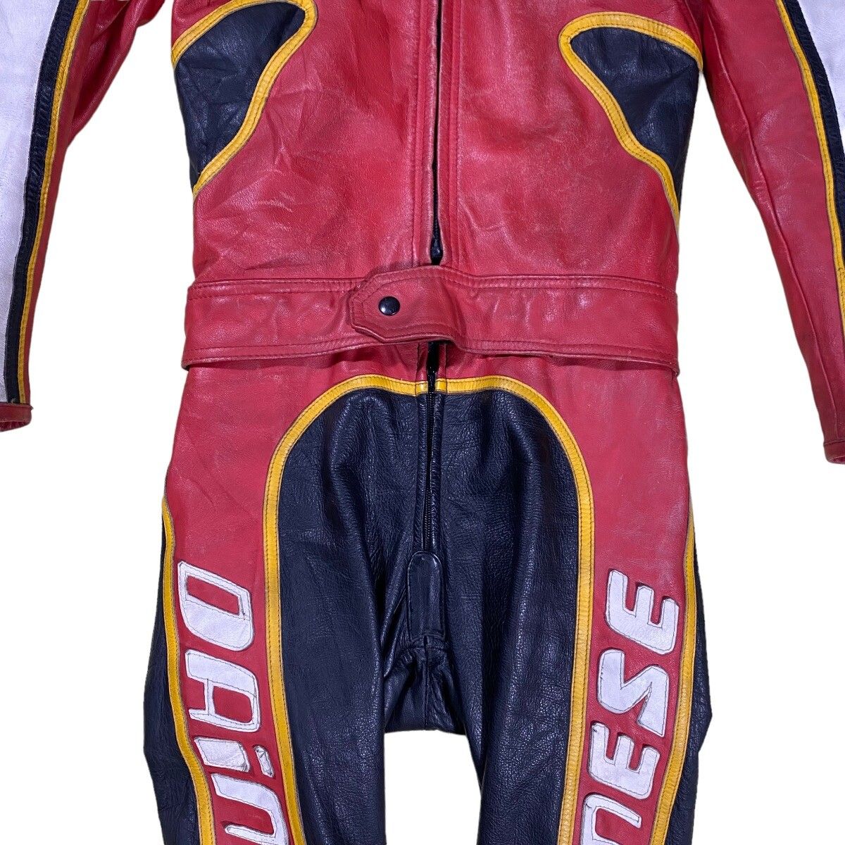 Vintage 80s Dainese Overall Riding Suit Class Leather - 5