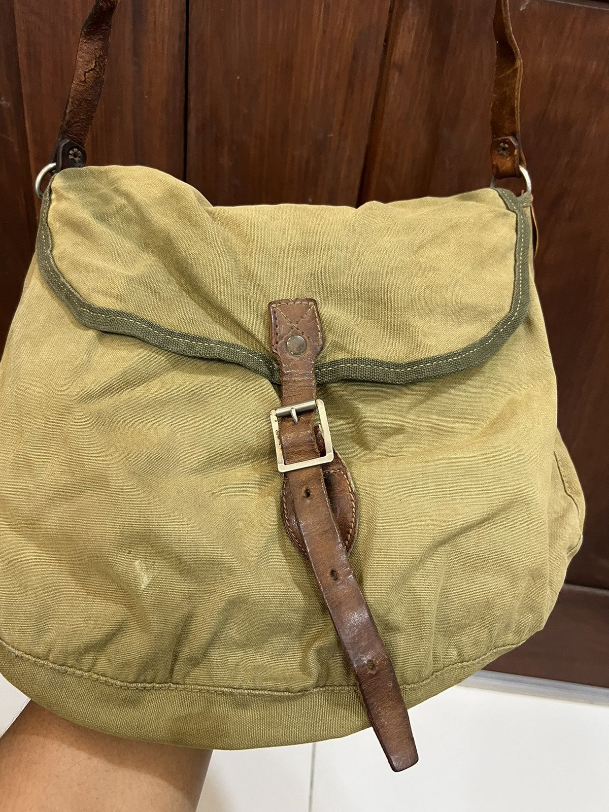 Vintage - WWI Official Sam Browne Haversack Massenger Bag - 2