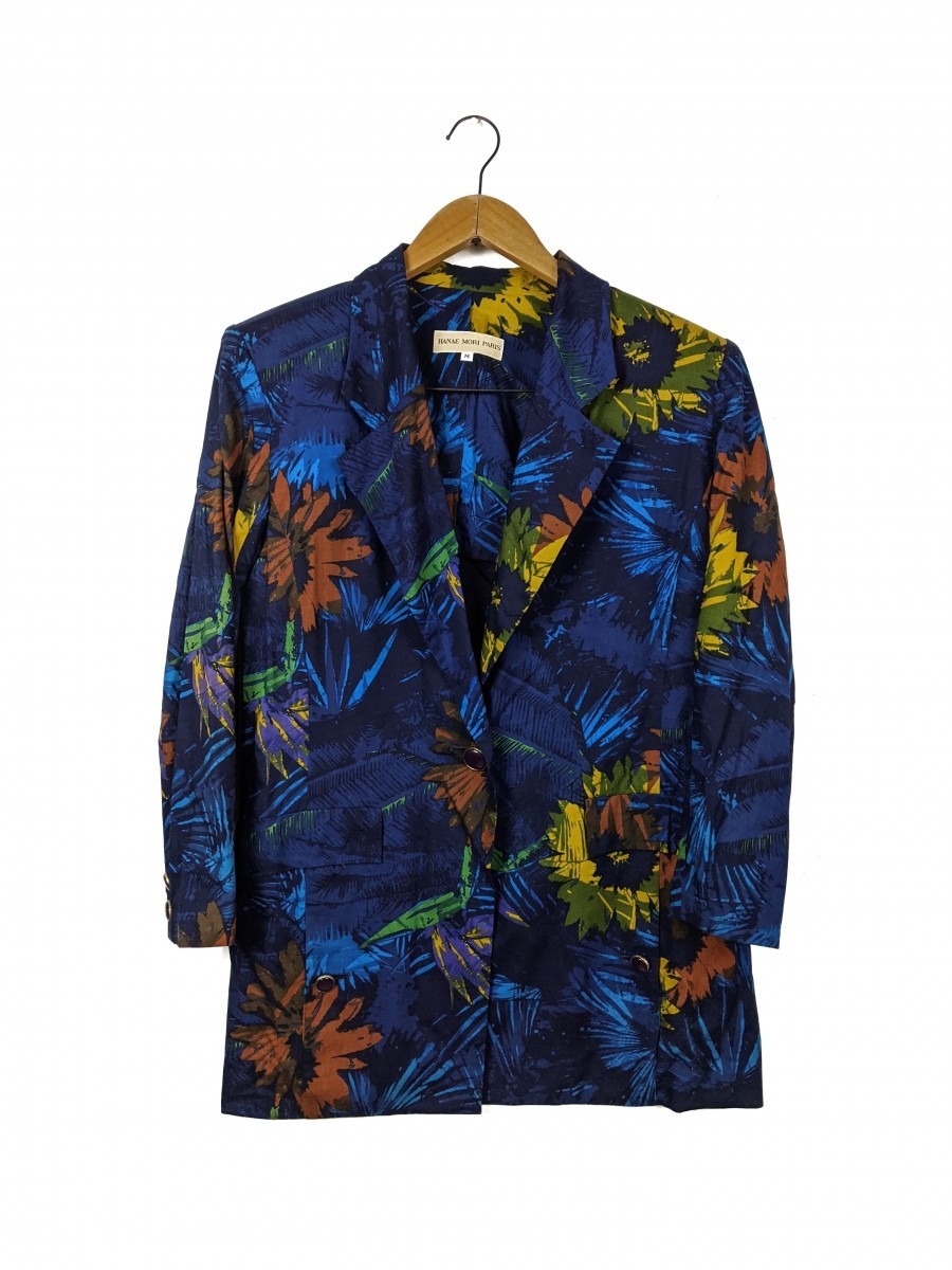 Hanae Mori - Art Floral Coat Blazer Jacket Femme - 1