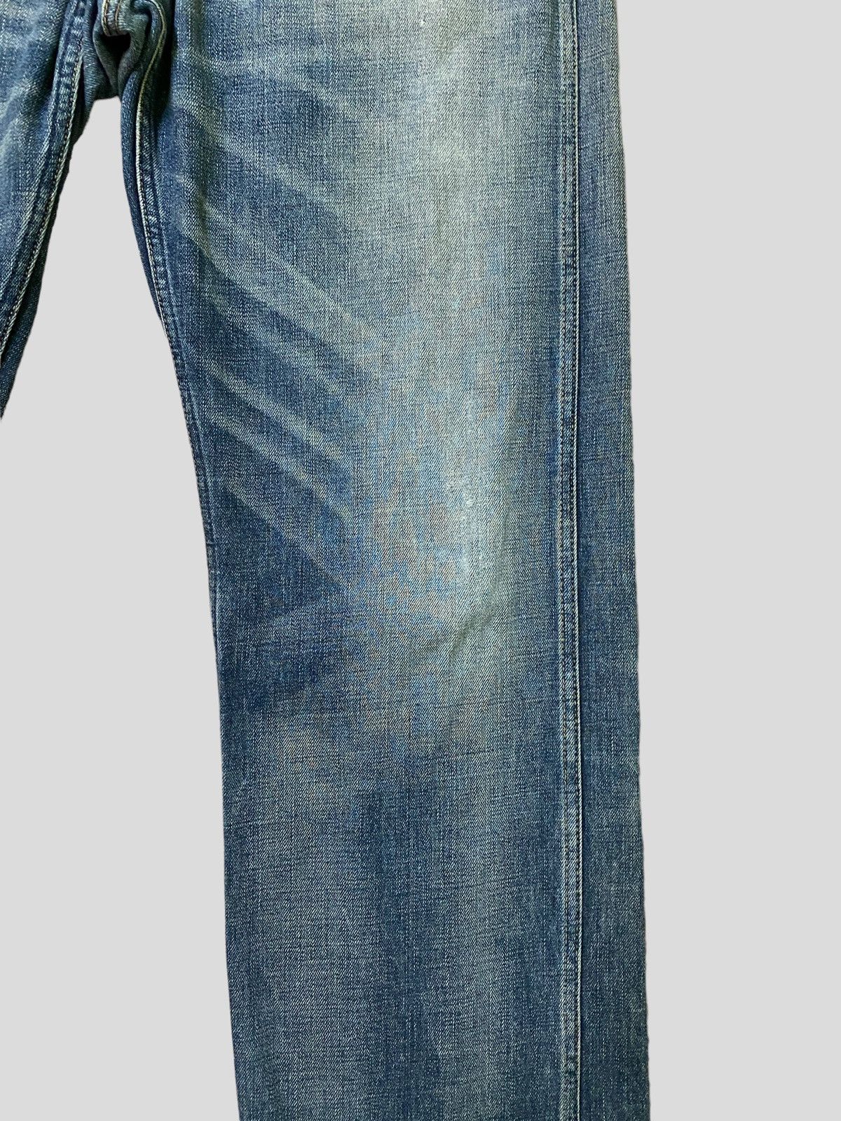 Bathing Ape Nigo Chain Embroidery Distressed Denim Jeans - 7