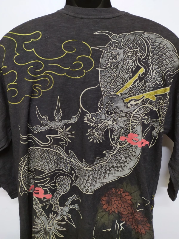 Vintage - Dragon Sukajan Baggy shirts - 2