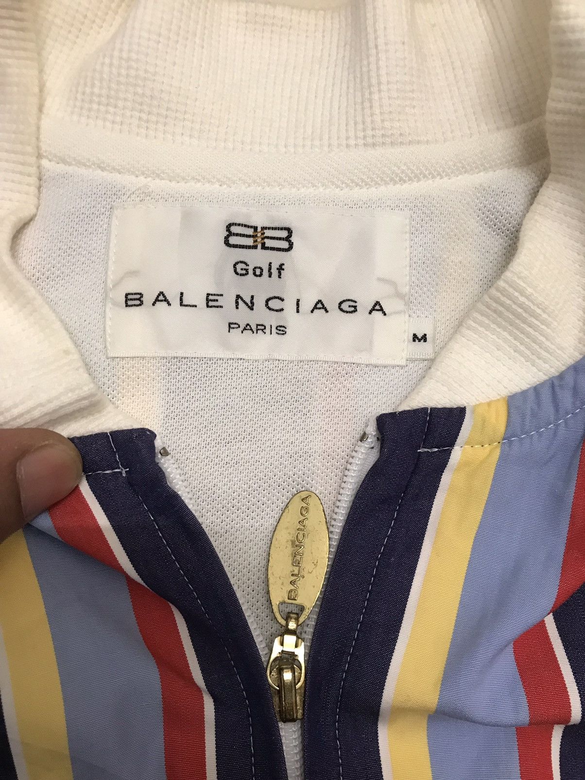LAST DROP!! Balenciaga Golf Multicolor Stripe Jacket -gh1620 - 14