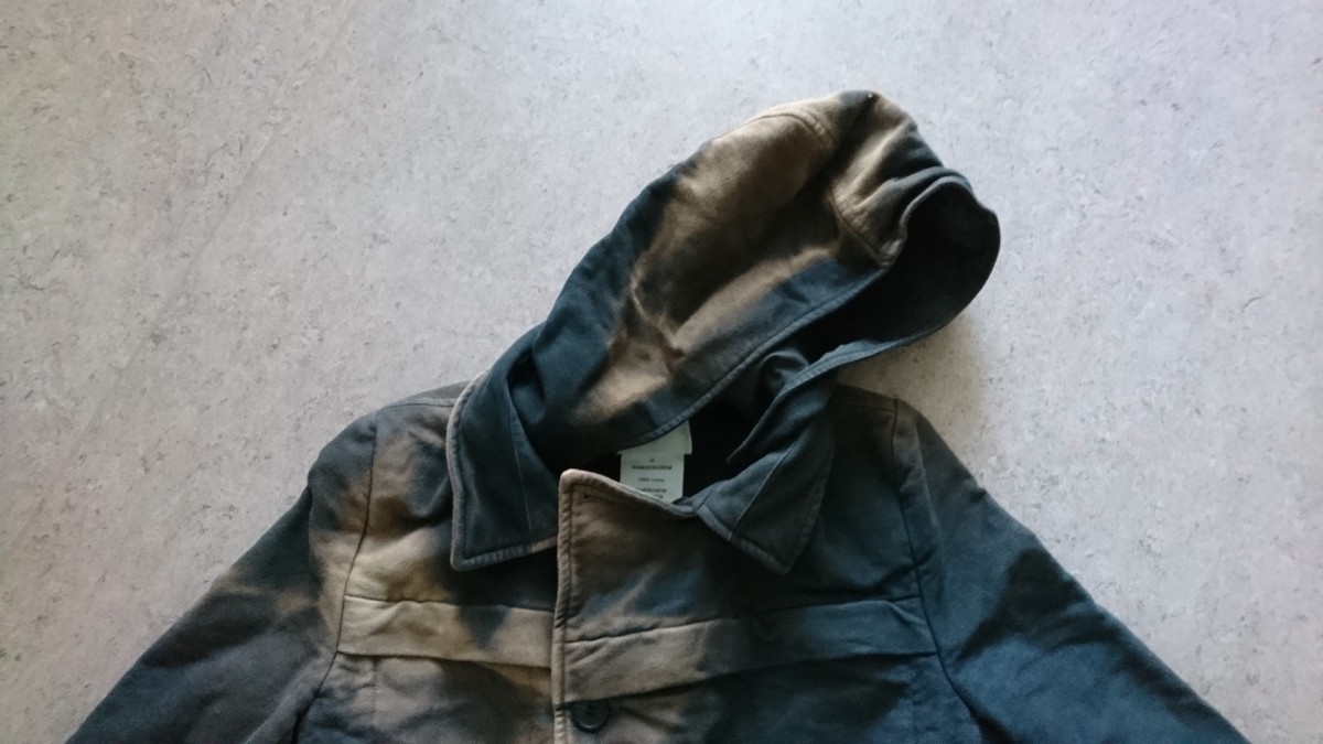 Unique Acid Wash Hooded Coat - 10