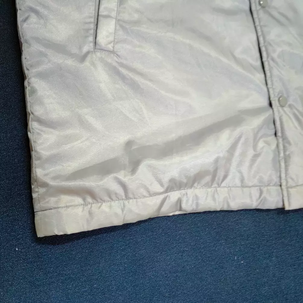 Vintage Adidas Silver Parkas Jacket Big Logo Fleece Inside - 6