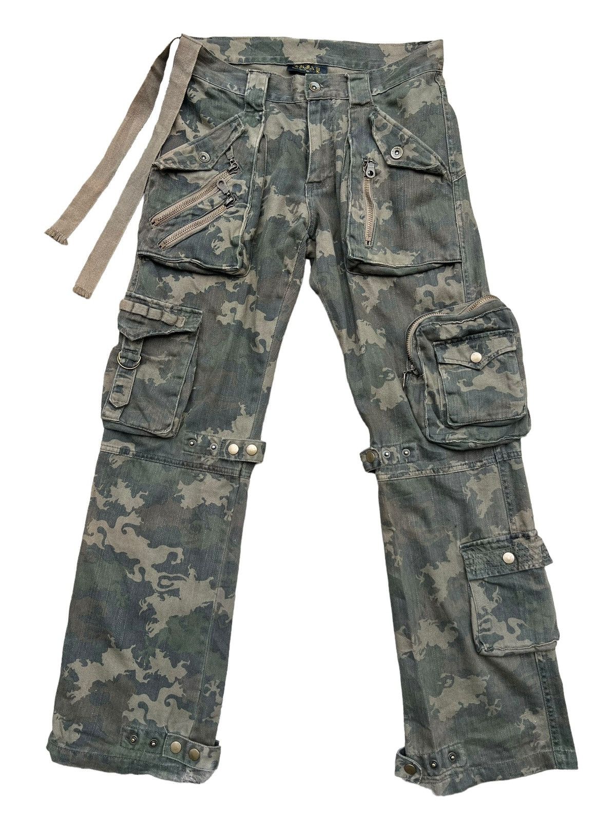 Camo Bondage Tactical Multipocket Baggy Cargo Pants 32x31 - 3