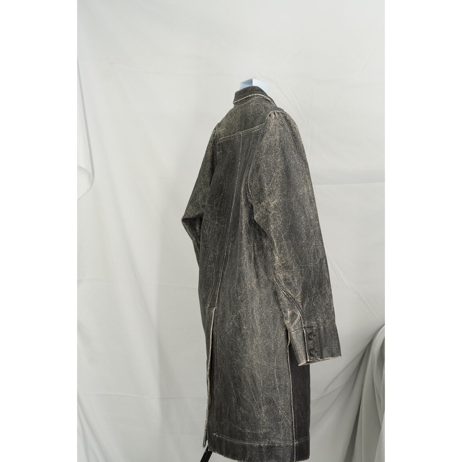 Rick Owens Canvas Trench Coat Waxed / Cracked DRKSHDW - Smal - 11
