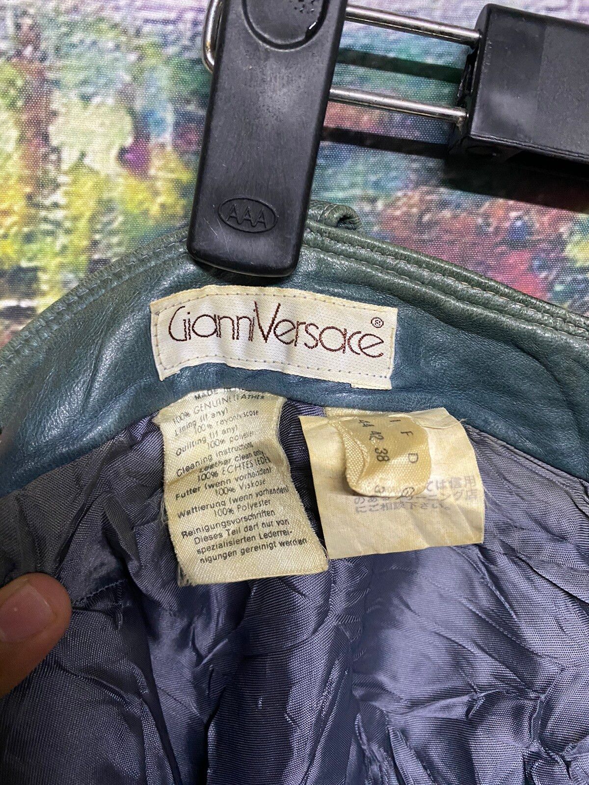 Vtg🍏Gianni Versace Leather Pants - 17