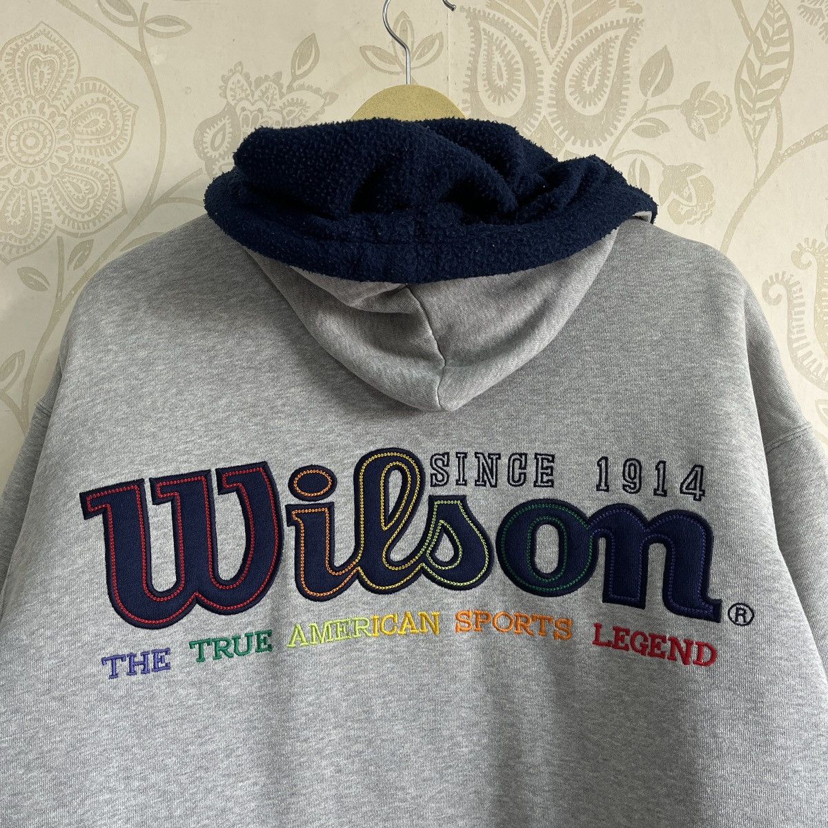 Vintage - Big Spellout Wilson Sweatshirts Hoodie - 19