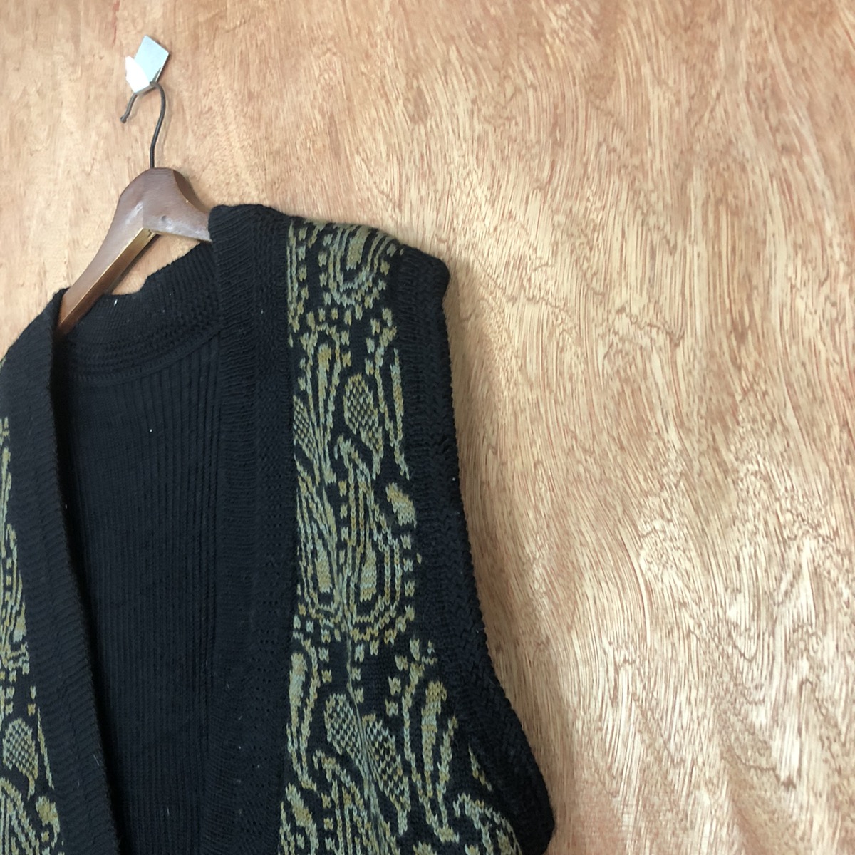 Homespun Knitwear - Monogram Patterned Knit Vest - 4