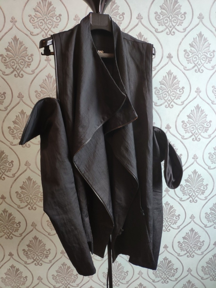 Rad Hourani - Black jacket-vest SS12.Like Julius or Rick Owens - 5