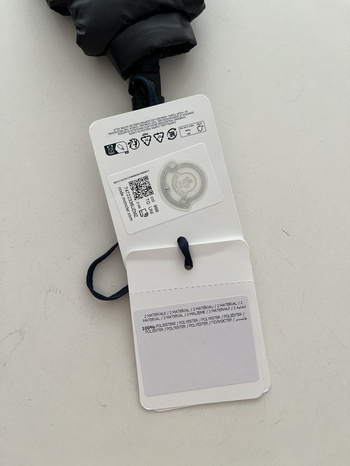 NWT - Moncler Mini Puffer Vest Keychain - 8