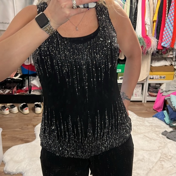 Yumi Kim Beaded Tank Blouse - 10