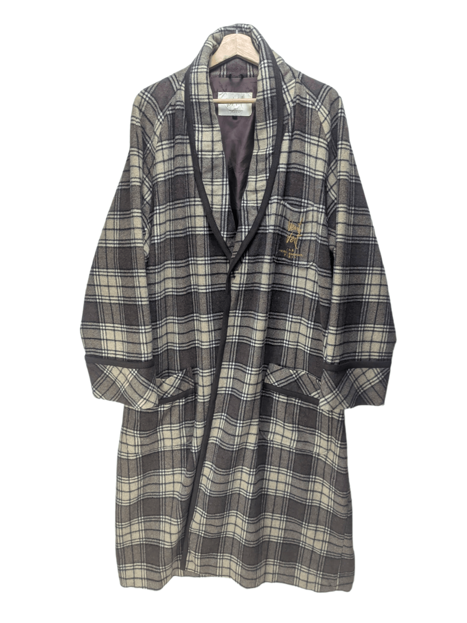 Vintage - Steals🔥Vent Vert Pierre Balmain Bathrobe Wool Novacheck - 1