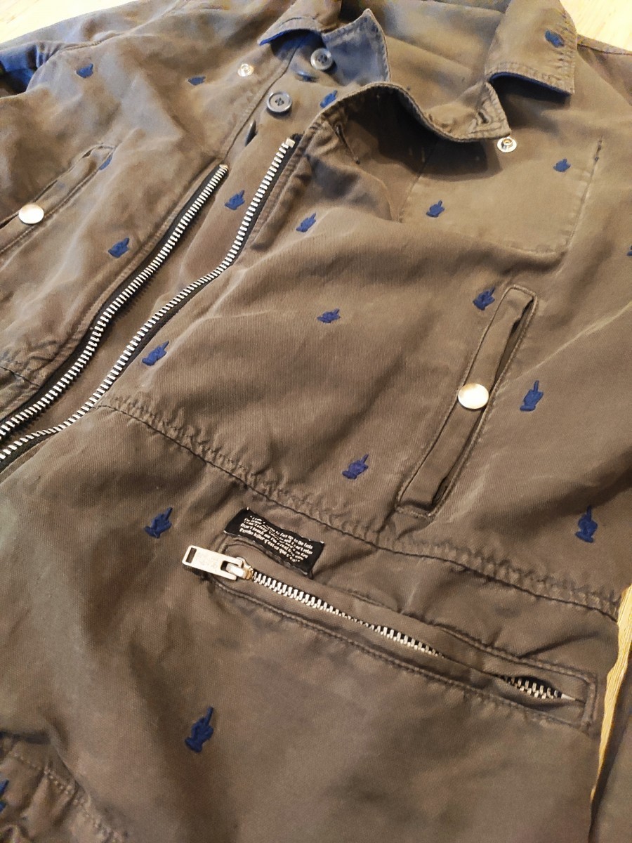 GRAIL! SS13 FUCK K4202-2 biker jacket - 9