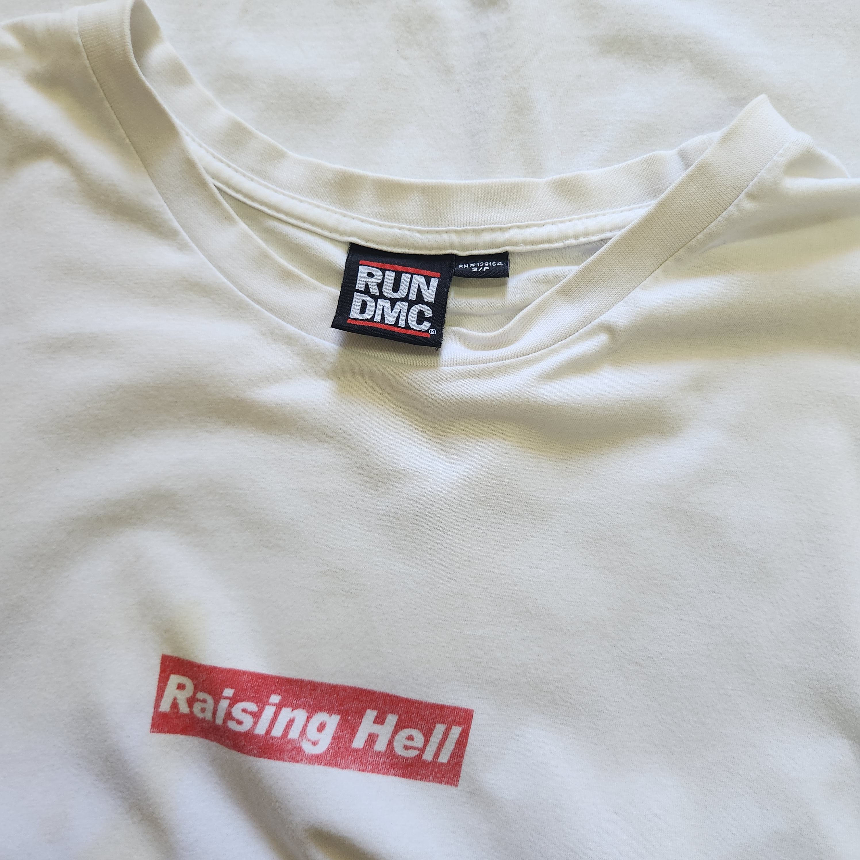 Run DMC Raising Hell Big Printed White TShirt - 12