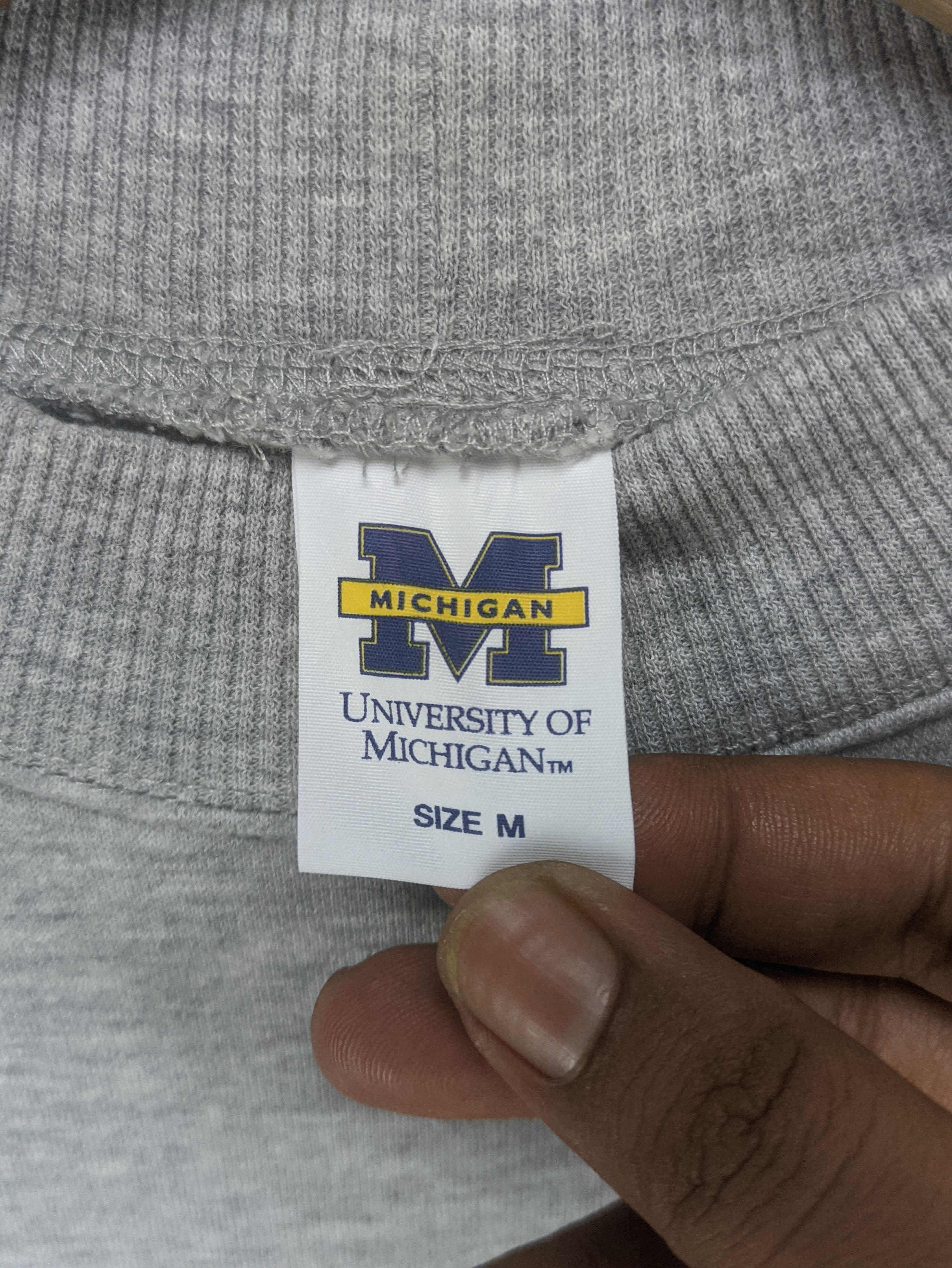 Japanese Brand - Steals🔥Cropped Sweatshirt University of Michigan - 3