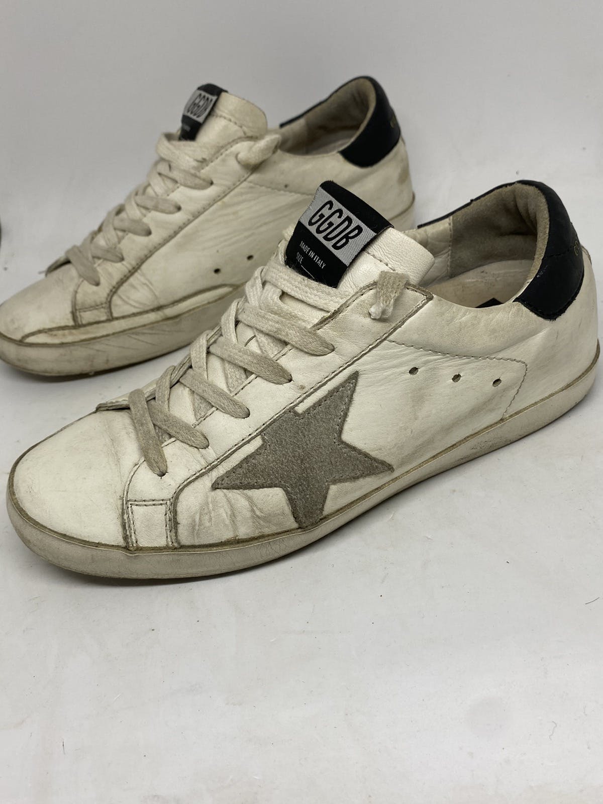 ggdb superstar white black leather size36 women or us6 - 1