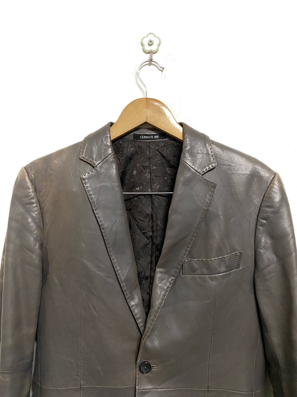 Cerruti 1881 Lambskin Leather Jacket - 2