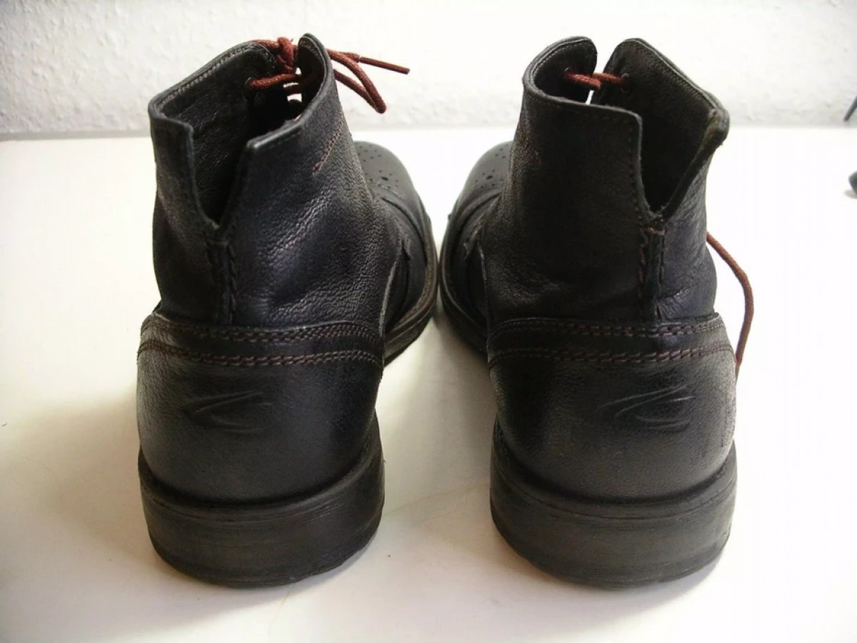 Camel - RARE Navy Oxford Boots - 3