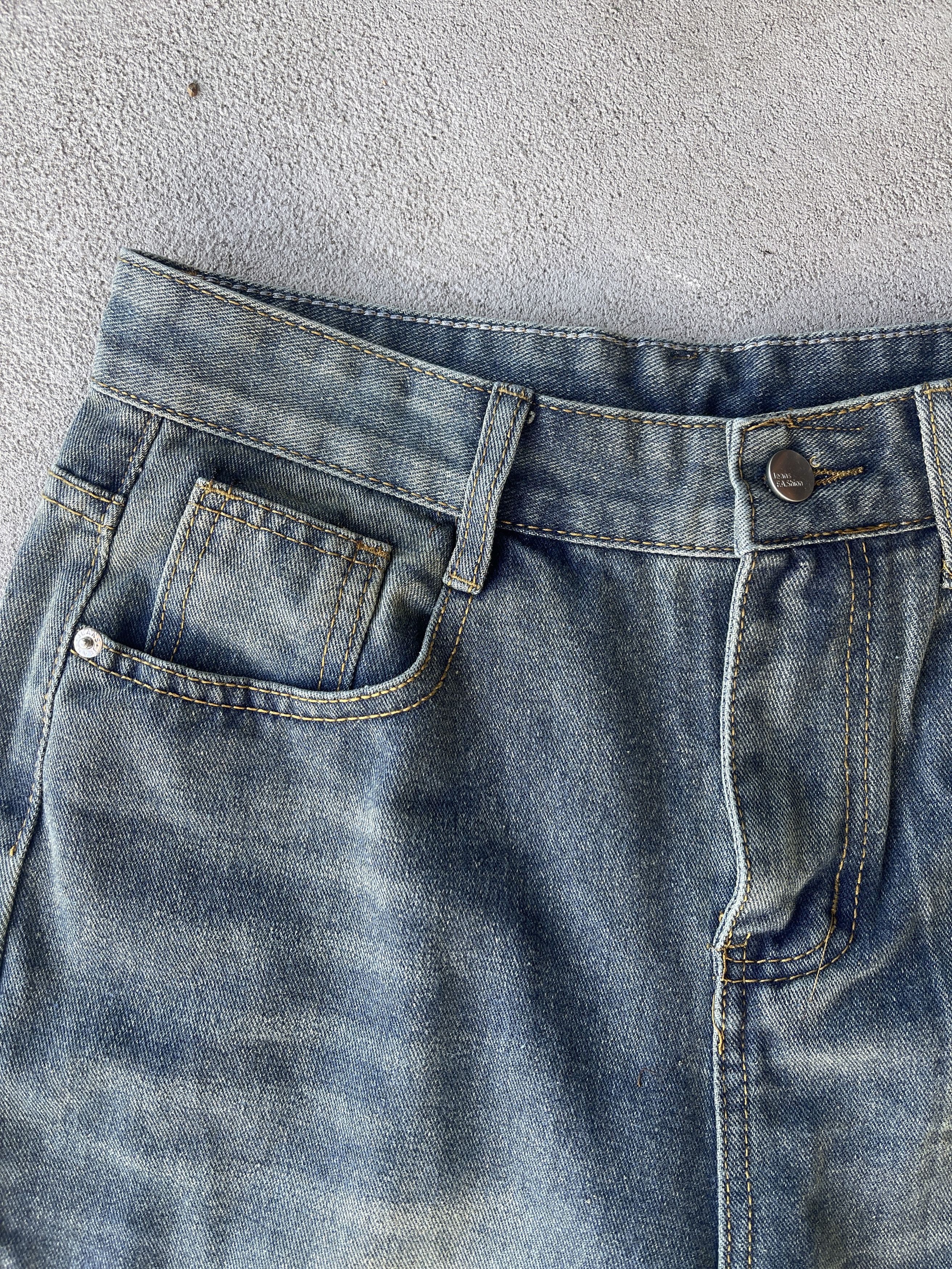 Vintage 2000s Japanese Americana Worker Denim Jeans - 3