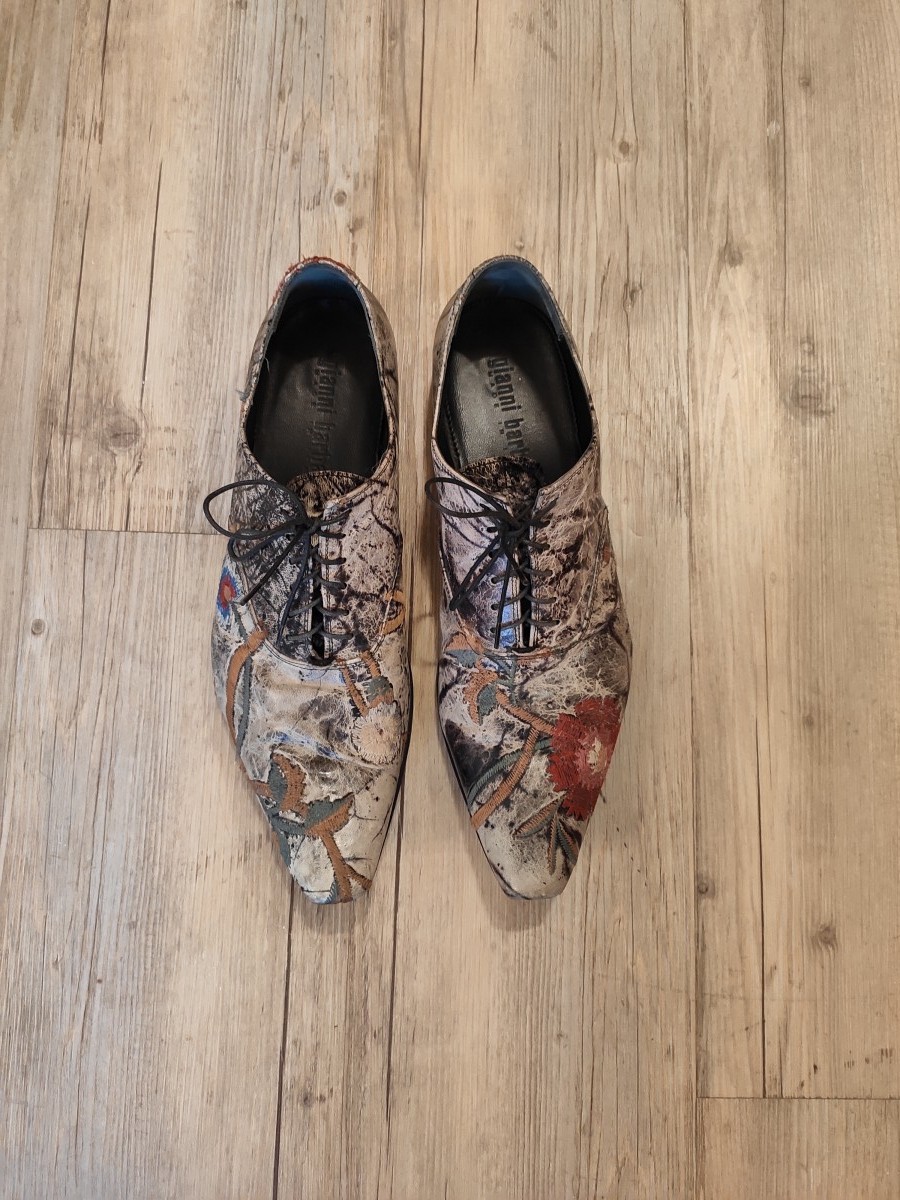 Gianni Barbato - Floral embroidered derbies. Like DIOR or Saint Laurent - 1