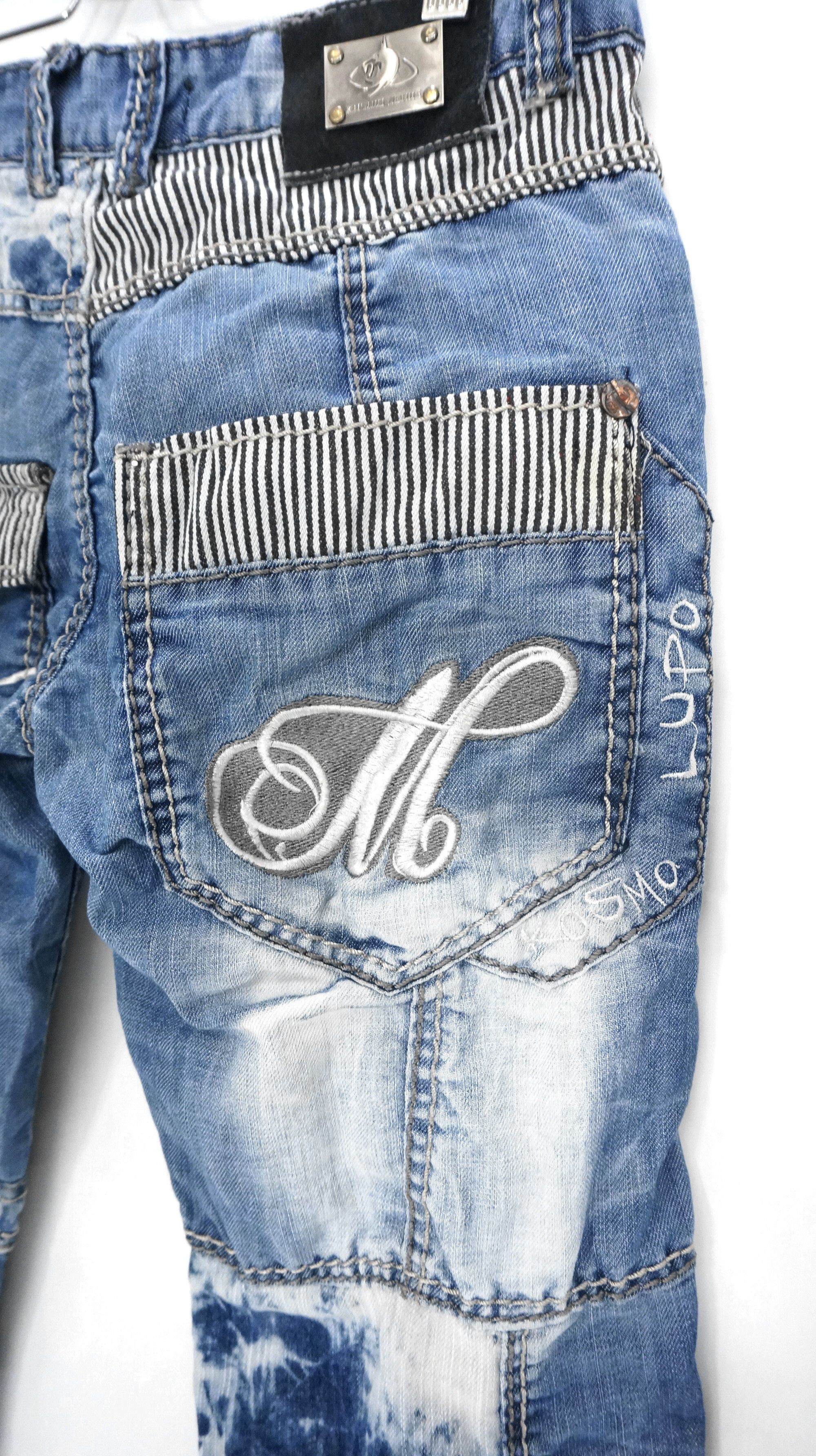 Distressed Denim - 🔥 Vintage KOSMO LUPO Blue Jeans - 8