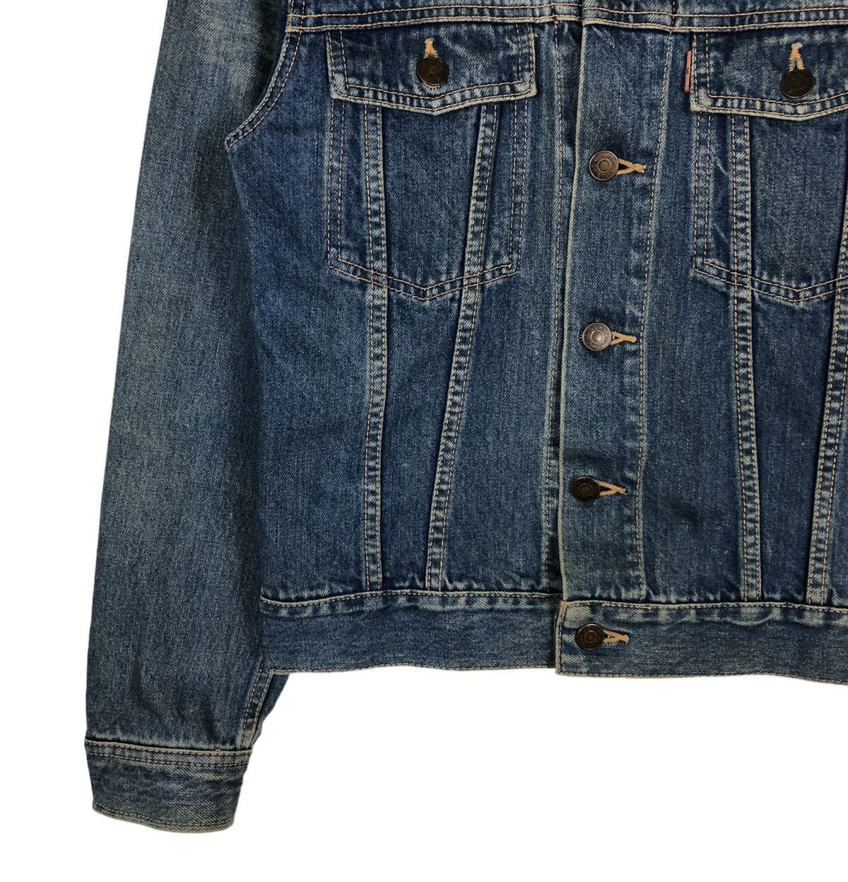 🔥VINTAGE CROPPED DENIM TRUCKER JACKET EDWI - 6